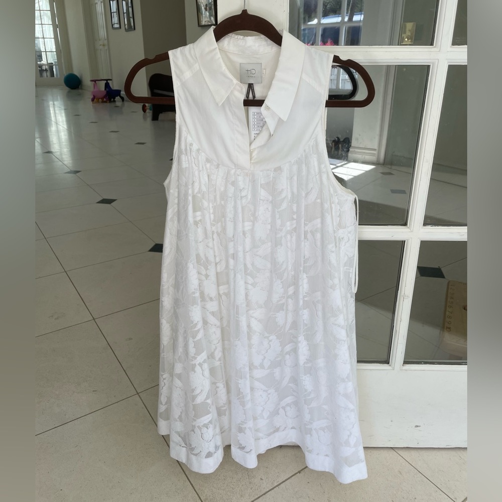 Anthropologie HD in Paris white dress